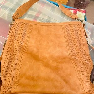 Brand new brown leather tote